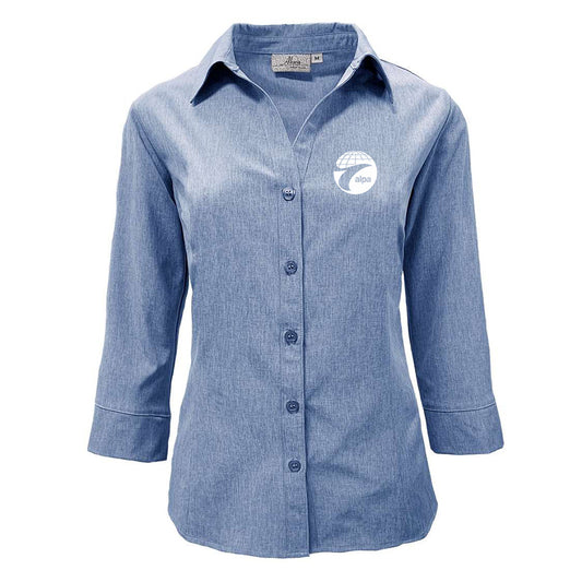 Women's 3/4 Sleeve Dress Shirt